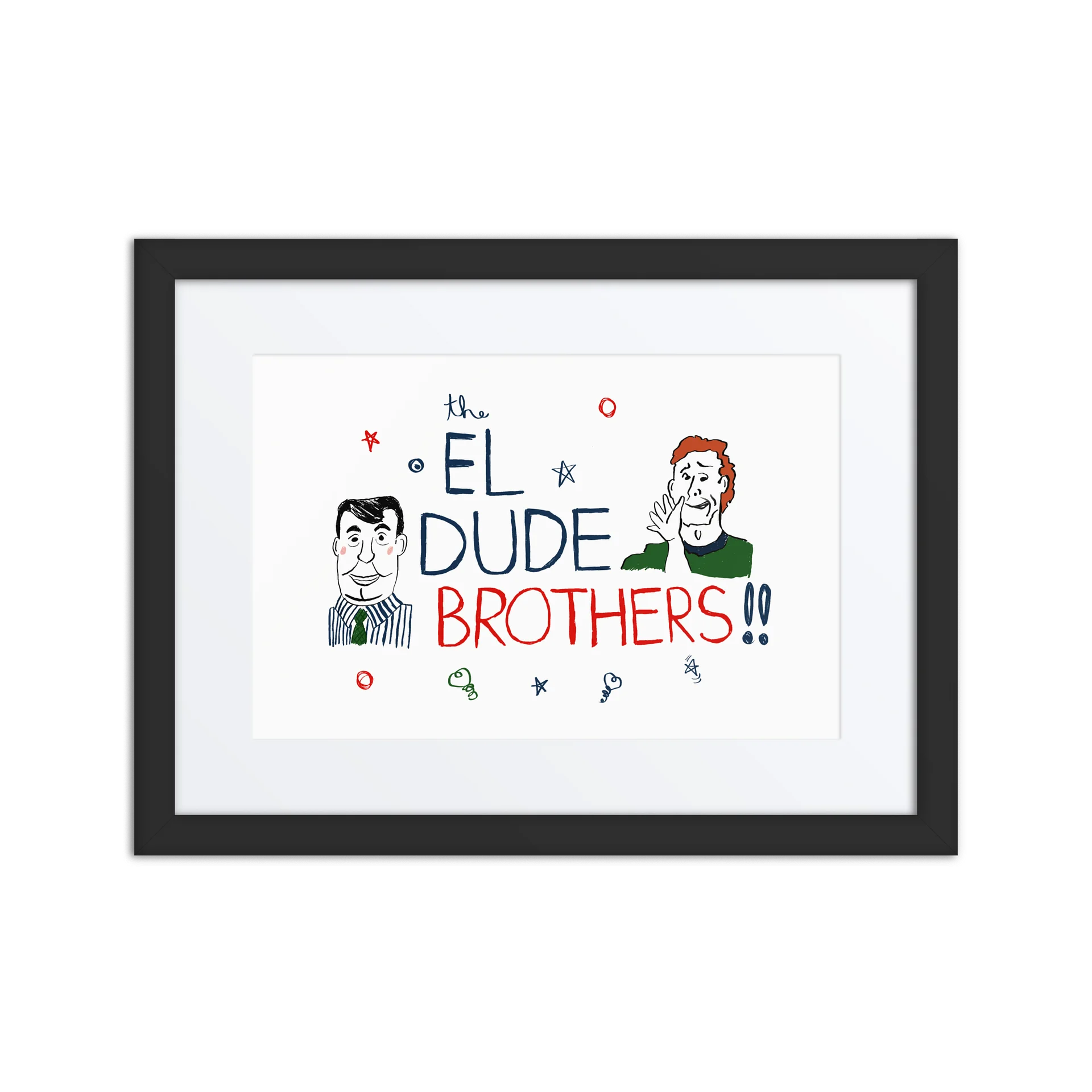 The El DUDE Brothers High-quality Framed Art Print - Peep Show product image (1)