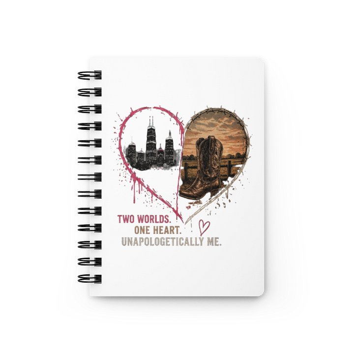 Two Worlds, One Heart Spiral Journal product image (1)