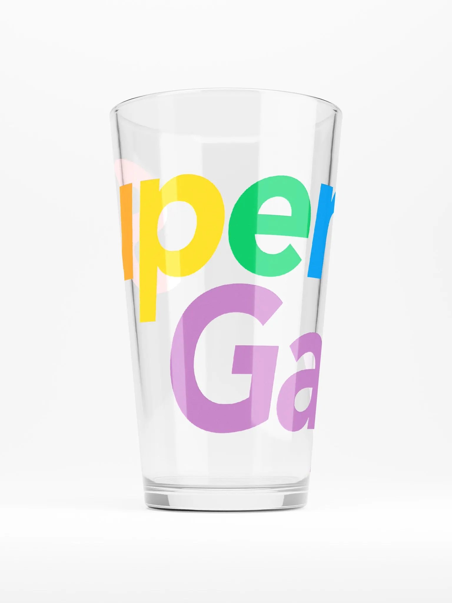 Super Gay Pint Glass product image (1)
