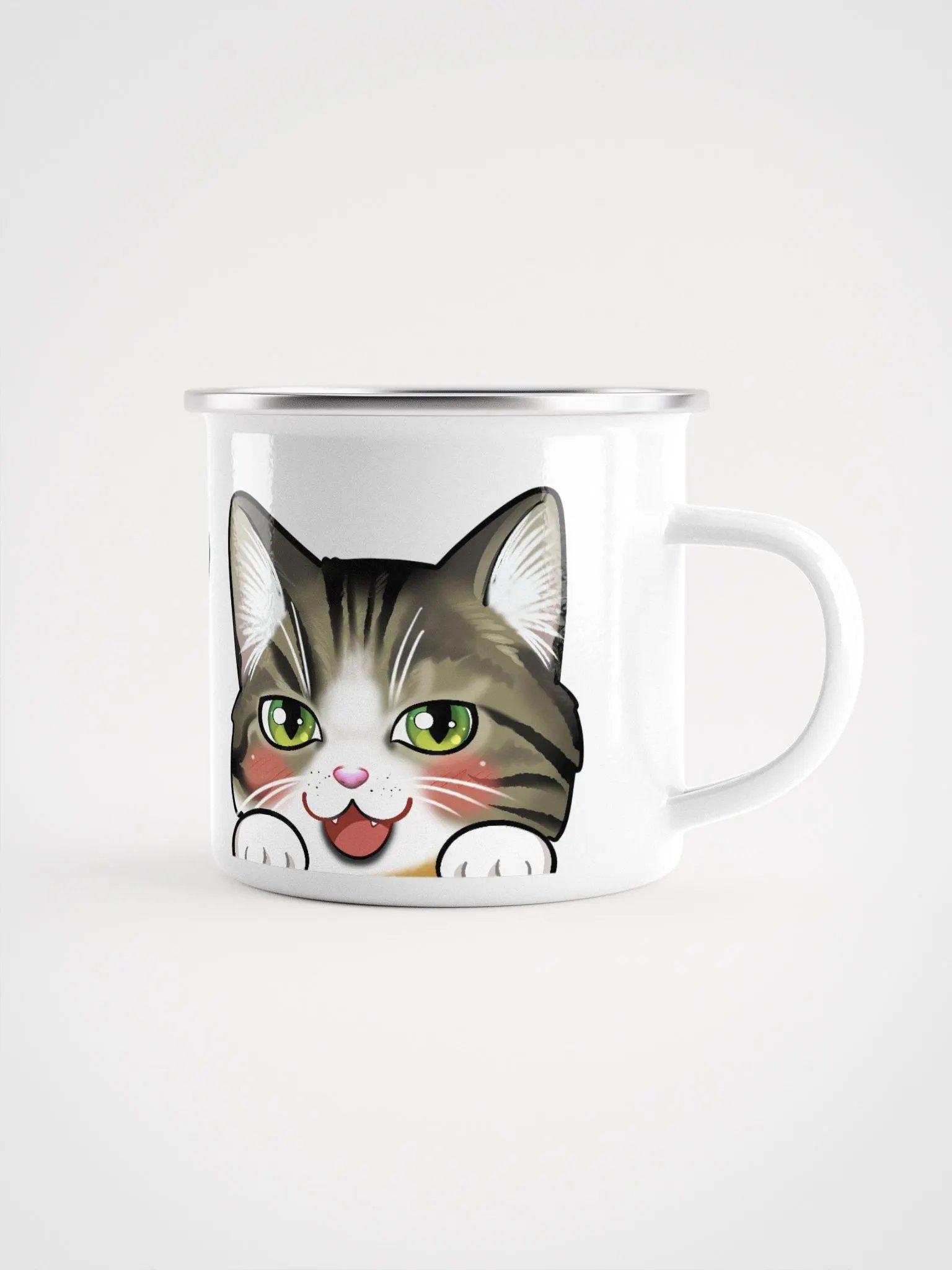Cat Mug (Enamel) product image (1)