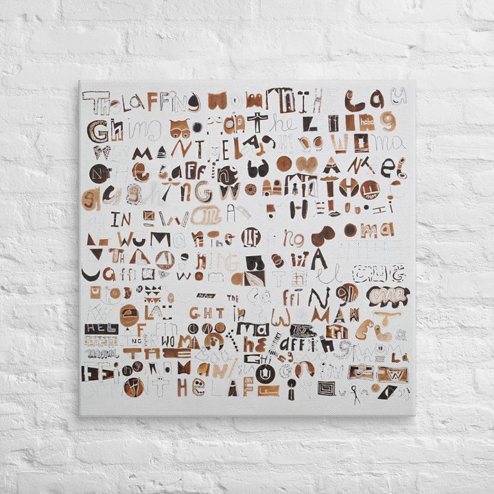 The Laughing Woman on Canvas (32" x 32") product image (2)
