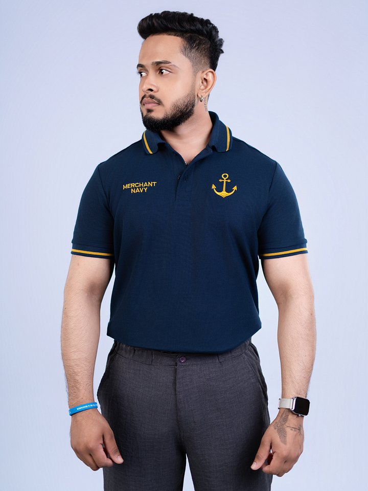 Navy Blue & Gold T-shirt product image (2)