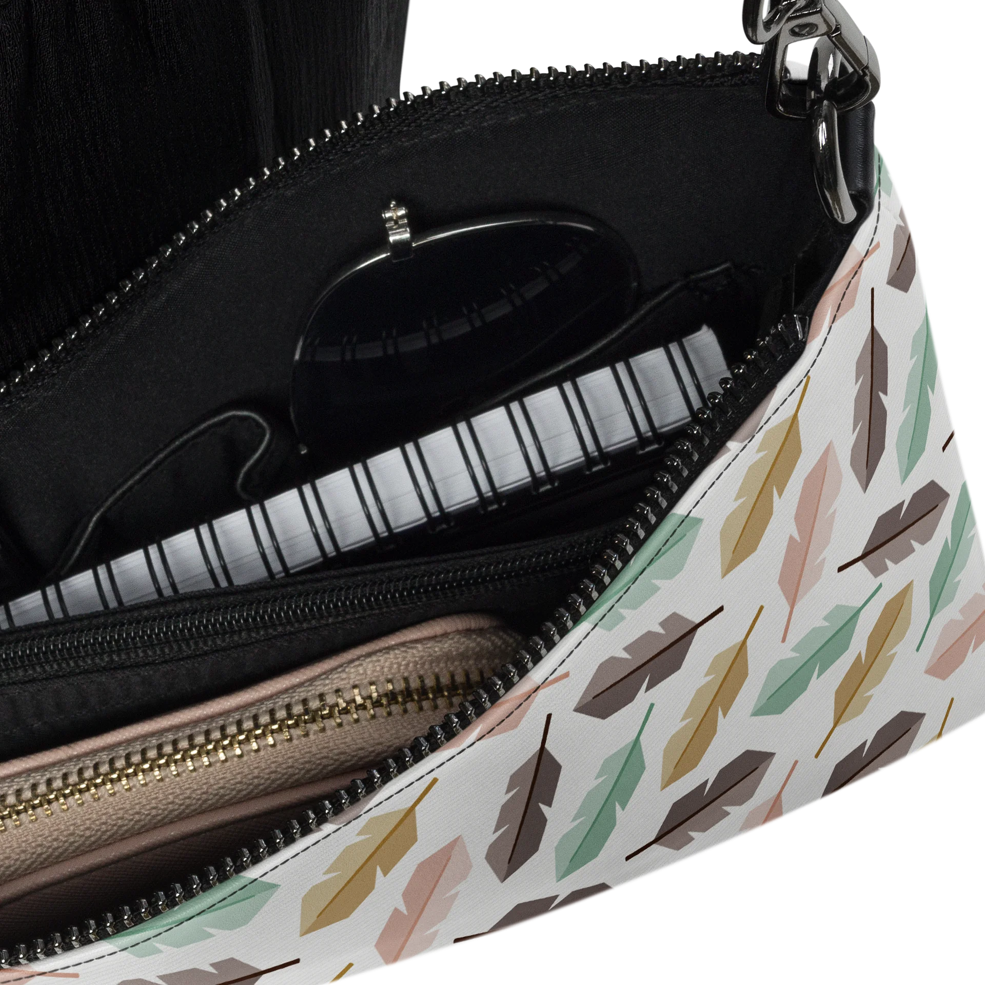 Mid-Century Modern Feathers Crossbody Bag product image (6)