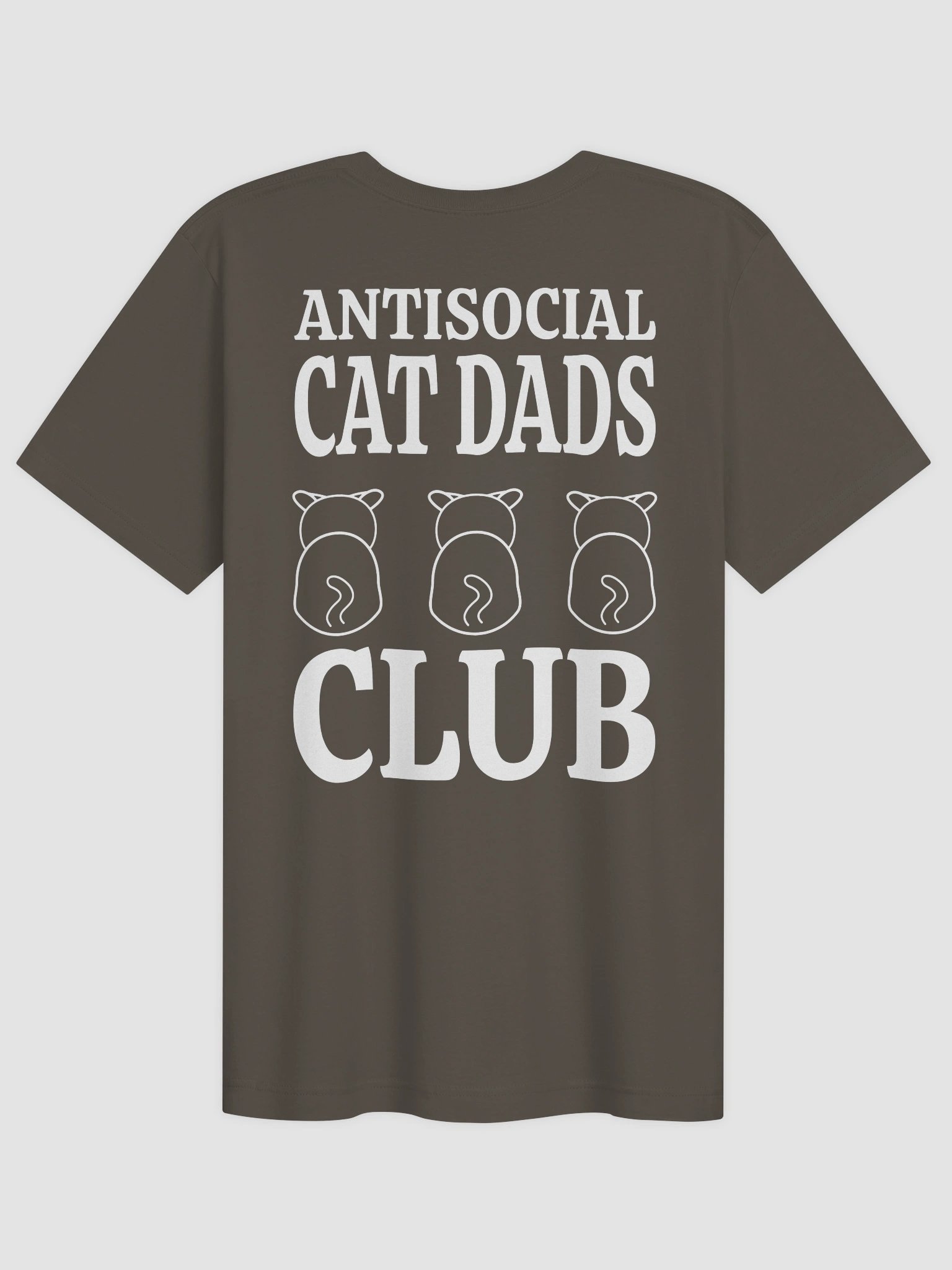 Antisocial Cat Dads Club 3 (Back Print) - Unisex Adult Super Soft Lightweight T-shirt product image (1)