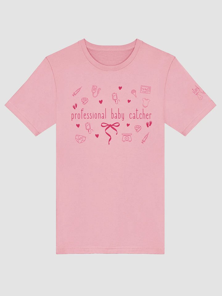 baby catcher (pink font tee) product image (1)