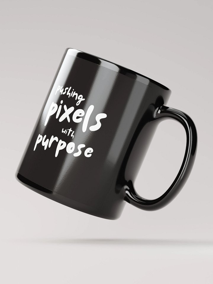 Taza "Pushing pixels with purpose" - Negra product image (2)