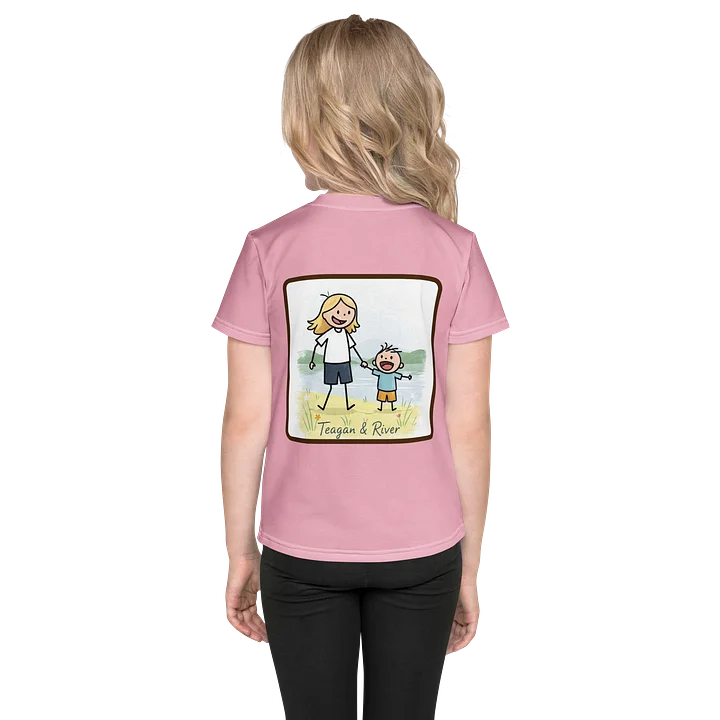 Smiley Blossom Kids Crewneck Tee product image (2)