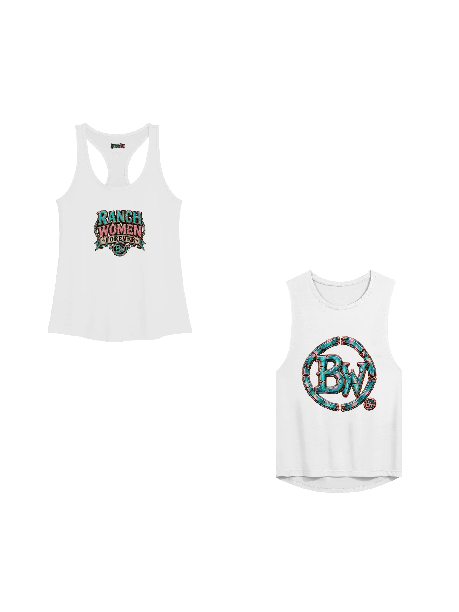Women's Western Tank Top Bundle — Ranch Women Forever & BW Muscle Tank 2-Pack | Broken Women!™ product image (3)