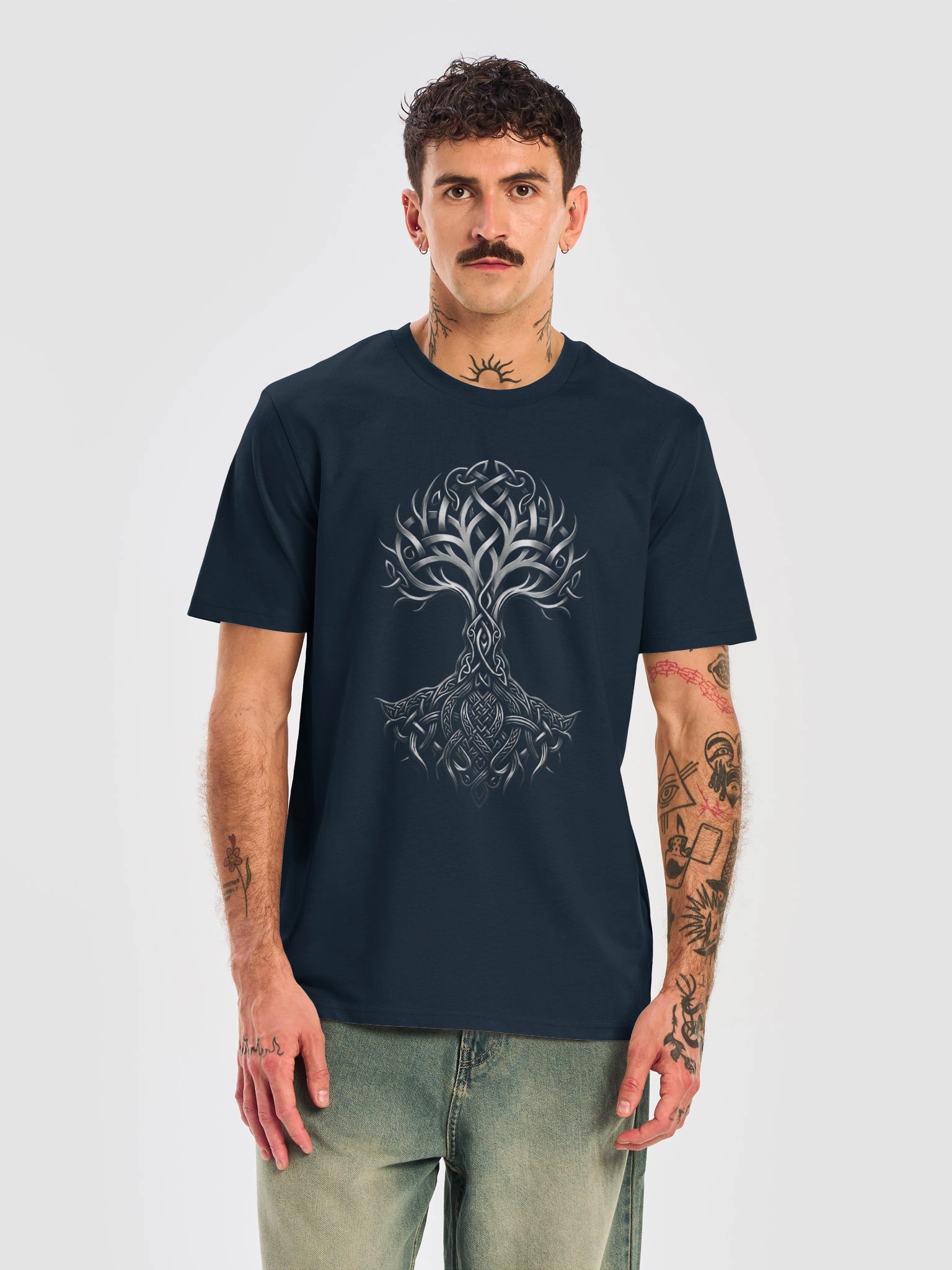The World Tree, Nordic Yggdrasil, Unisex Organic T-Shirt, Stanley The World Tree, Nordic Yggdrasil, Unisex Organic T-Shirt, Stanley