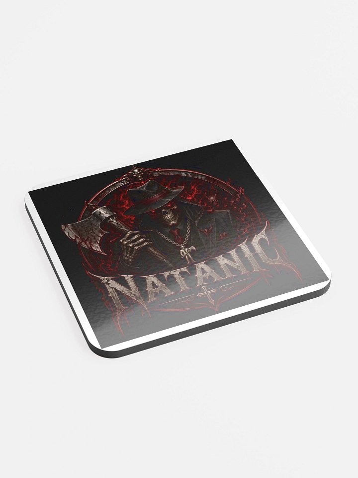 NATANIC: Grim Fedora Glossed Coaster product image (2)