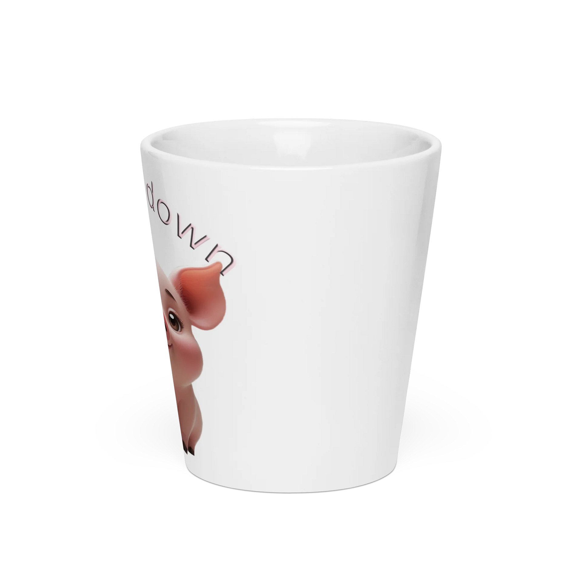 Piggy Down Latte Mug product image (3)