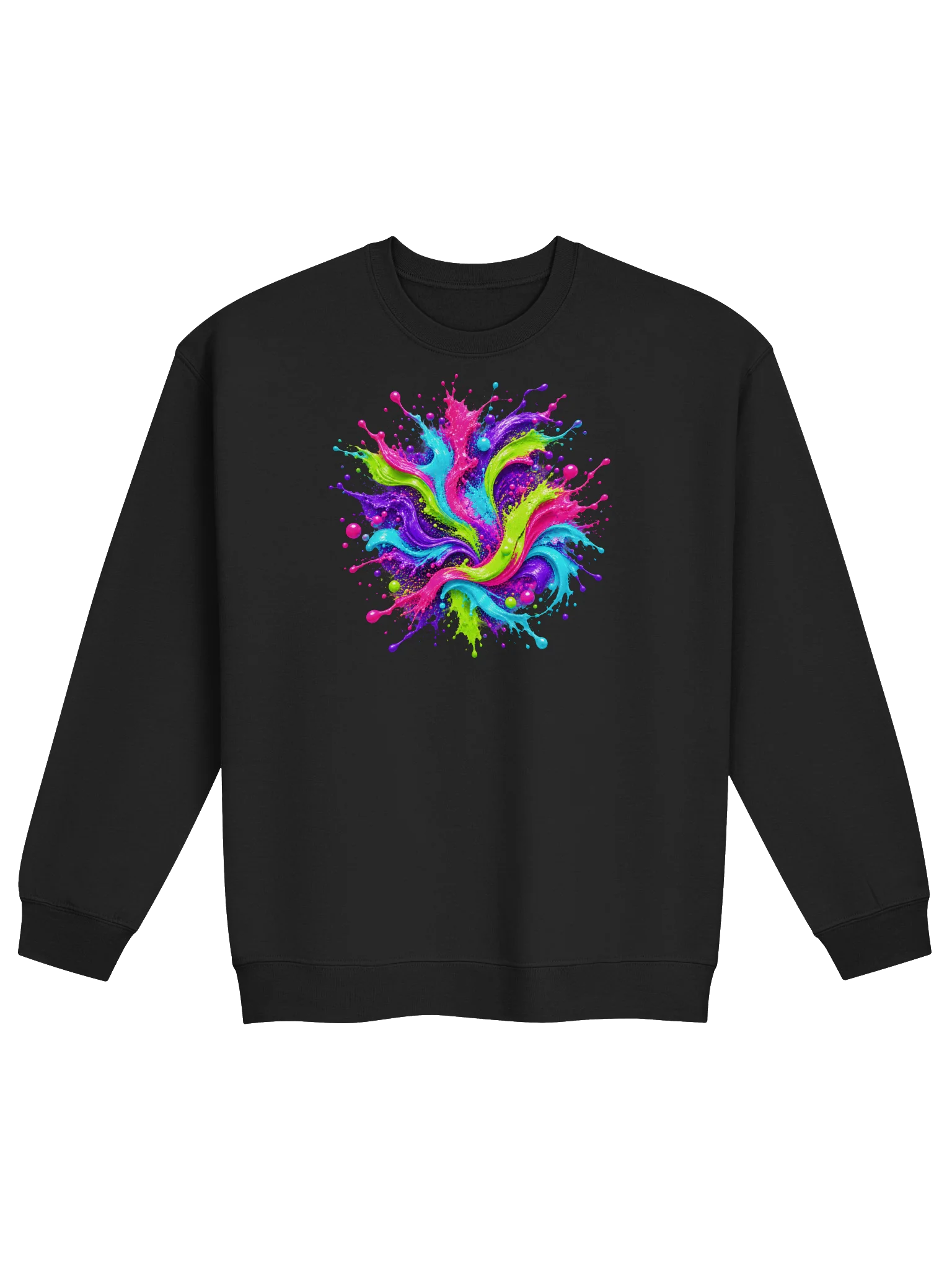 Unity Unleashed Neon Paint-Splatter Sweatshirt — Diversity • Individuality • Brotherhood product image (1)