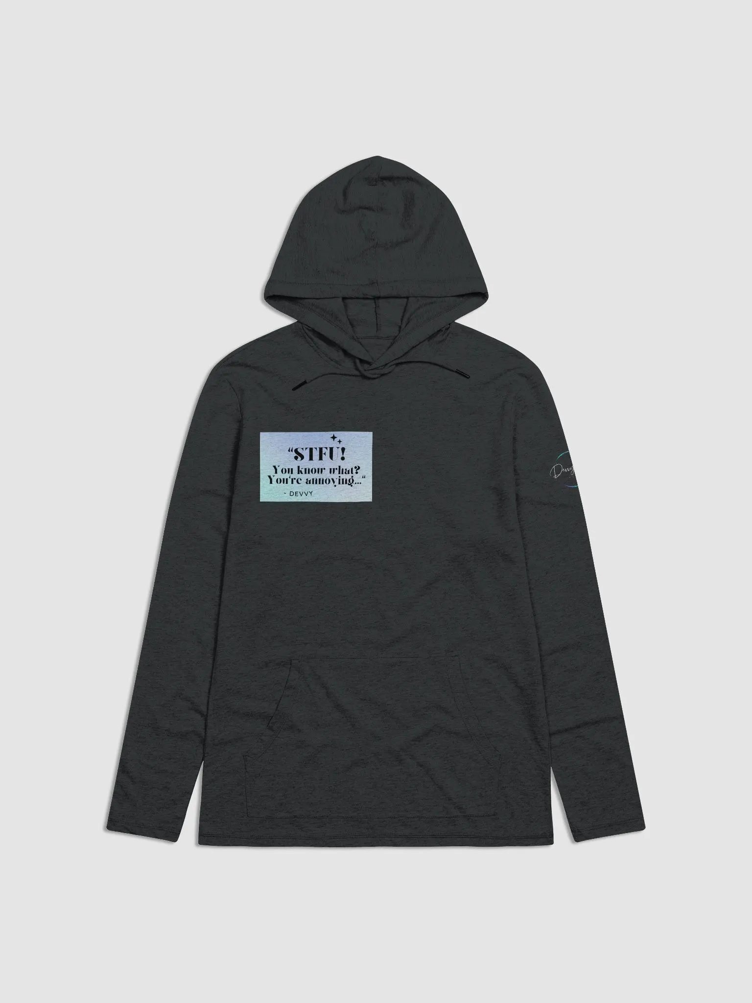 STFU! (Unisex Thin Long-Sleeve Hoodie) product image (1)