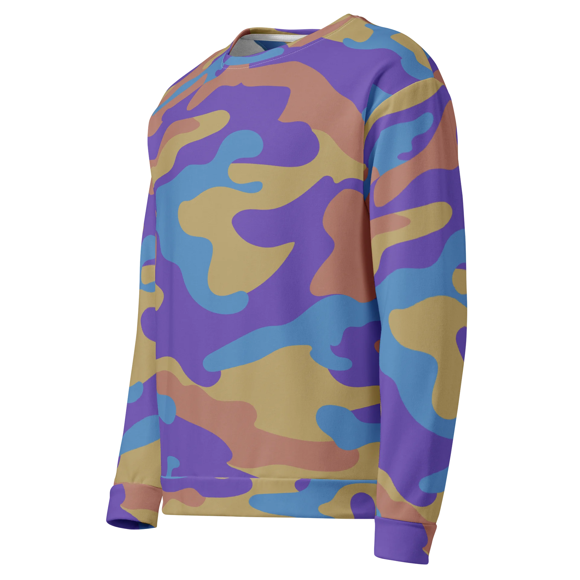 Y2K Camo Sweatshirt – Bold Retro Streetwear Crewneck product image (3)