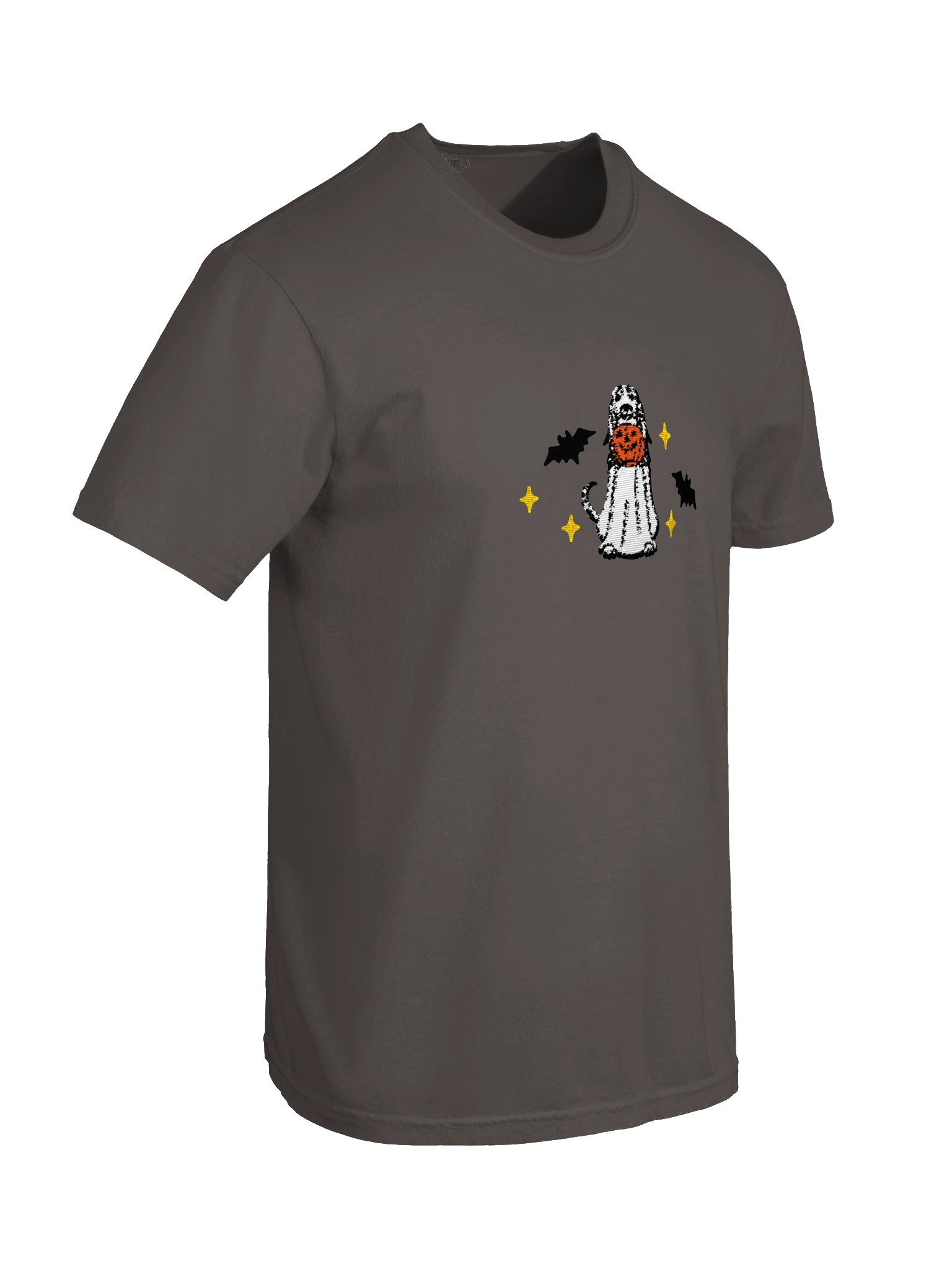 Halloween Saluki(White) Embroidered T-Shirt product image (34)