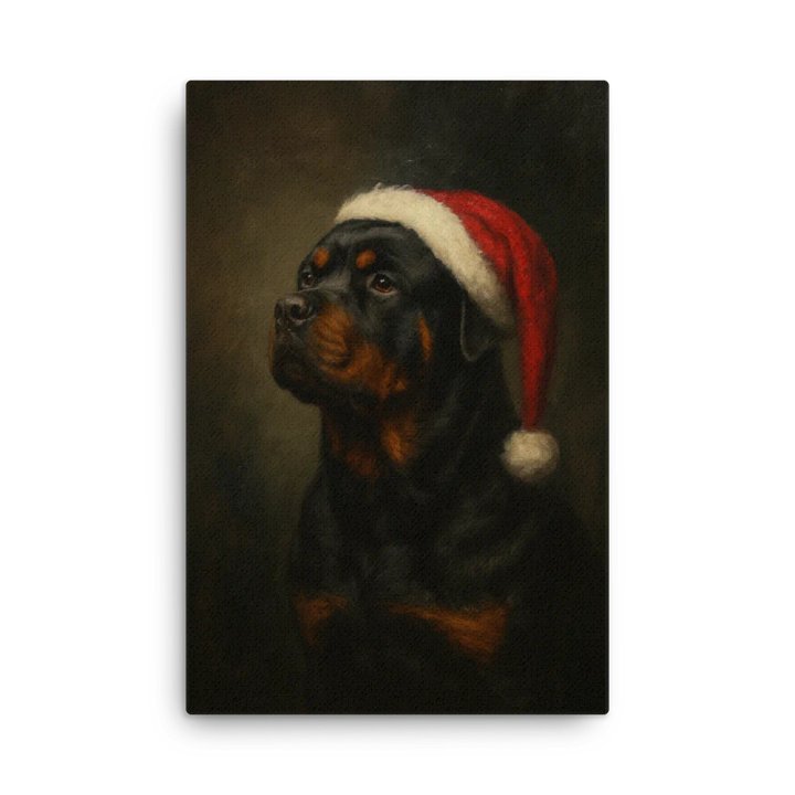 Santa Rottweiler Thin Canvas product image (2)