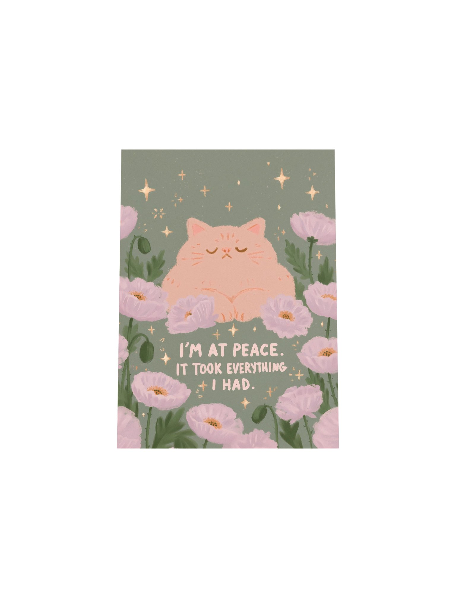 I’m at Peace Cat Poster product image (32)