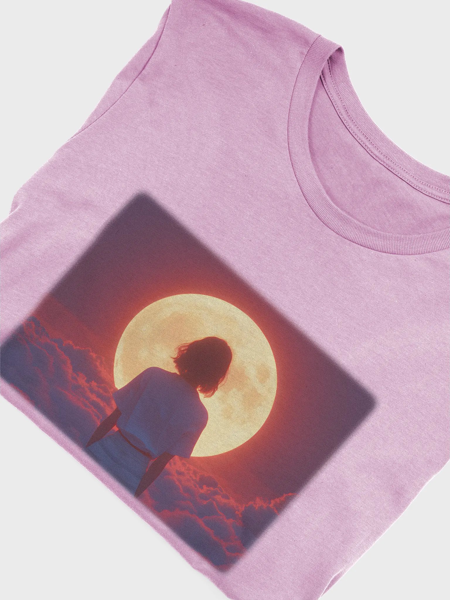 Woman watching the moon from a mountain top product image (15)