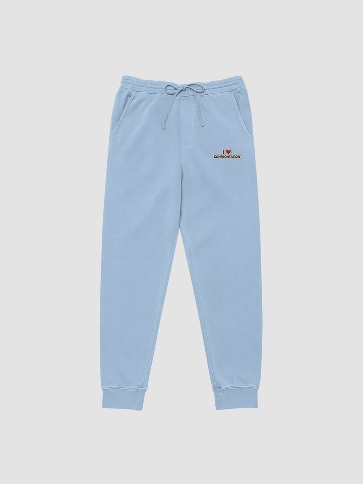 I <3 Confrontation embroidered pigment sweatpants (bubble design) product image (2)