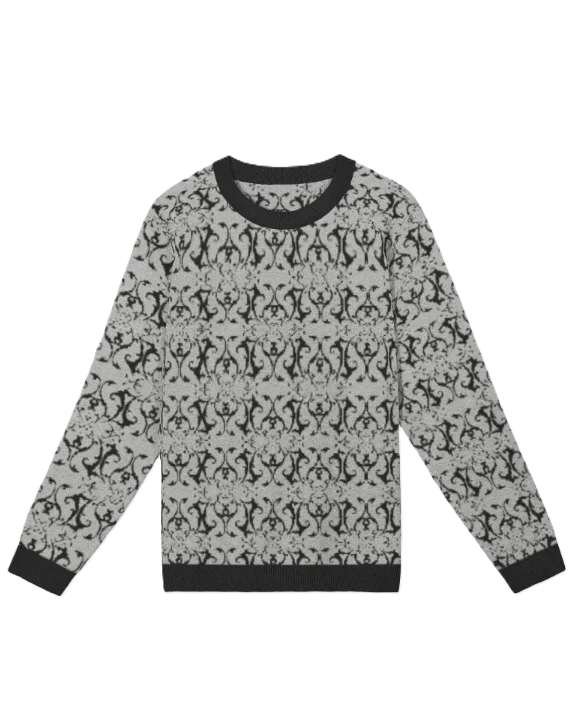Knitted Jacquard Ornamental Men's Cardi product image (1)
