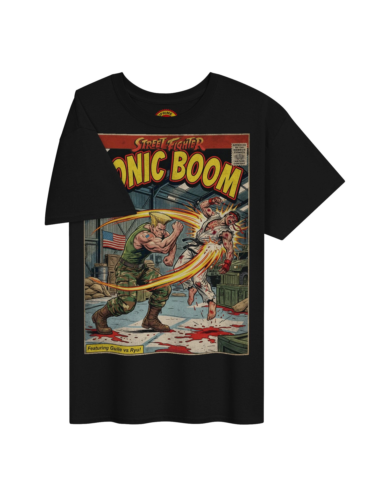 Street Fighter Guile (Sonic Boom) Comic Art T-Shirt product image (3)