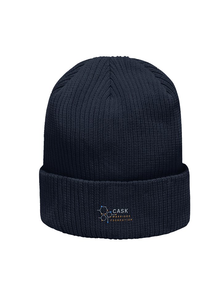 CASK Warriors Organic Ribbed Beanie – Embroidered product image (3)