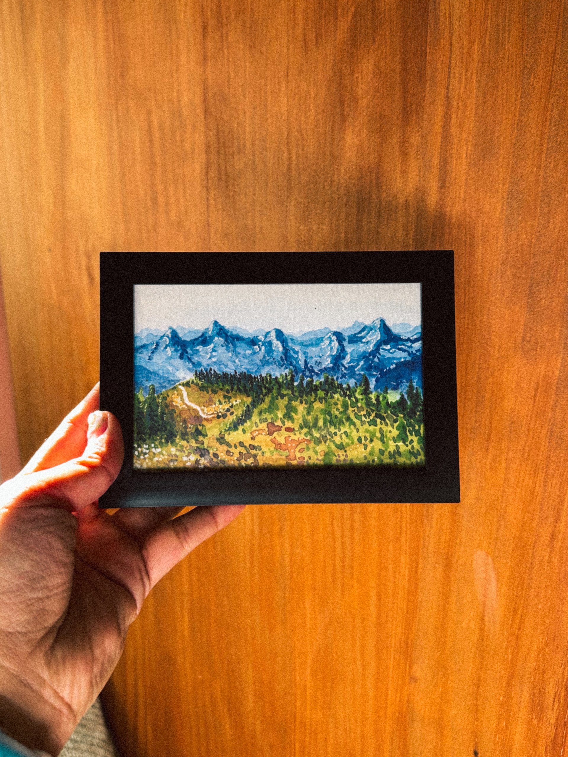 Mount Dickerman Original Watercolor Painting product image (1)