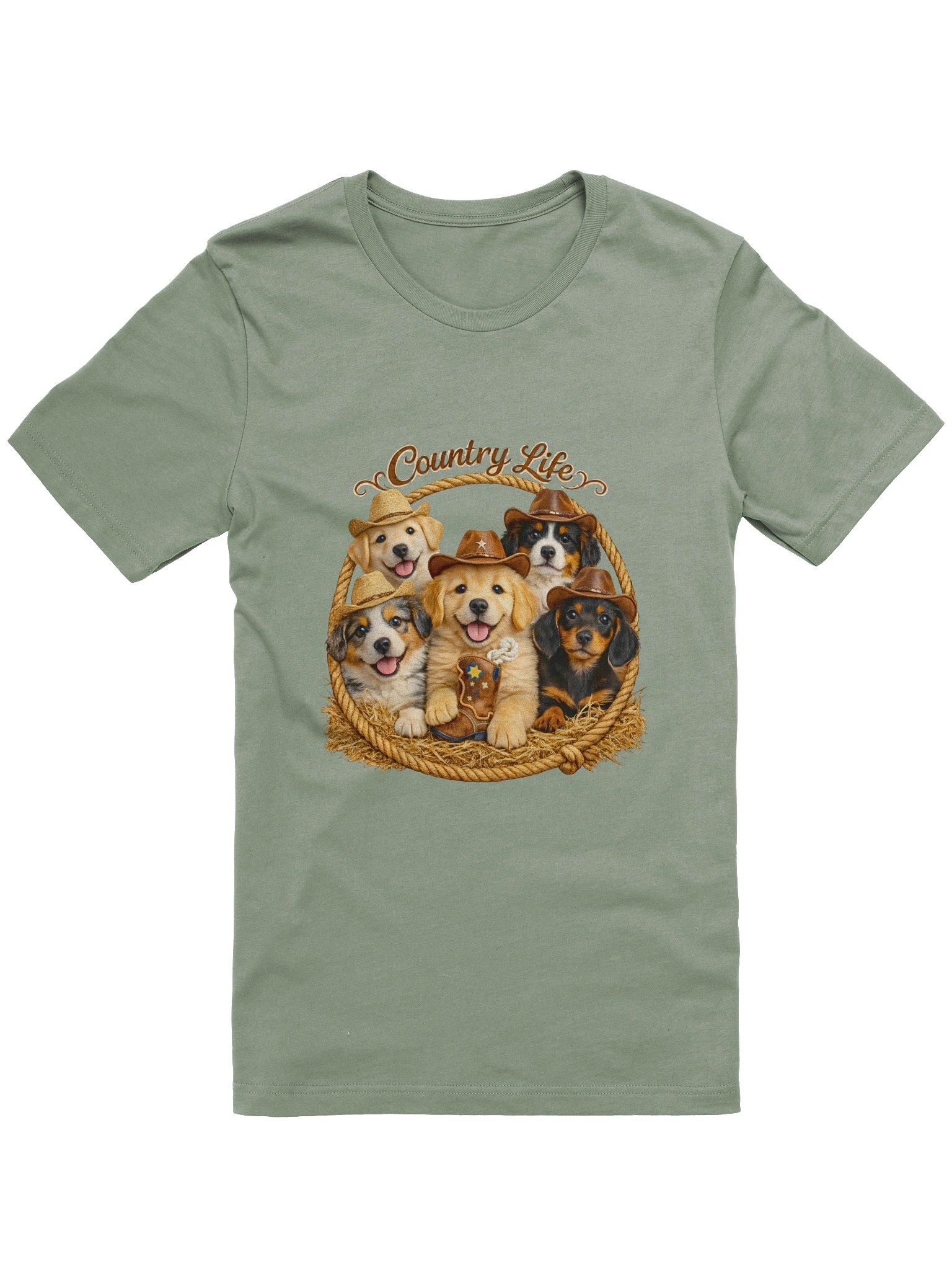Pawsome Puppies Cowboy Circle T-Shirt product image (5)