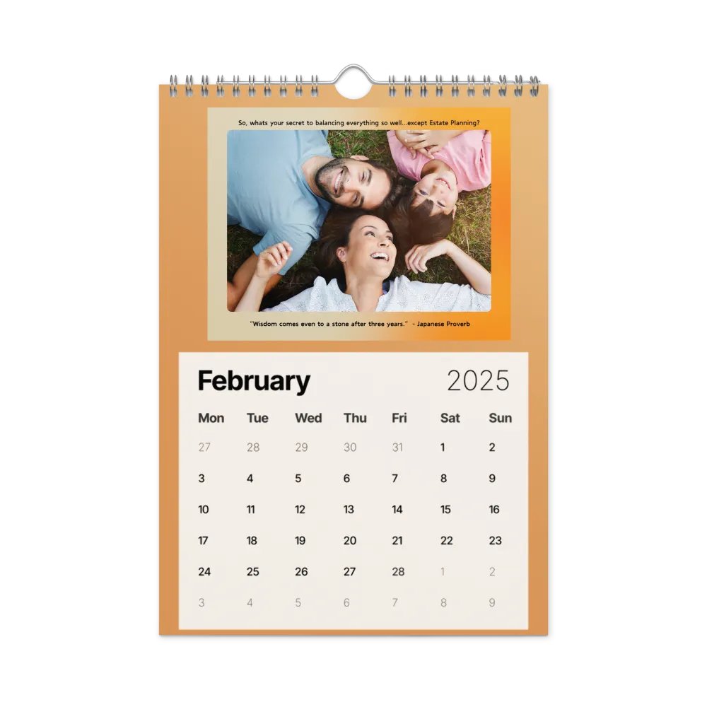 2025 Estate Planning Mindset Calendar (Bound Version) product image (3)