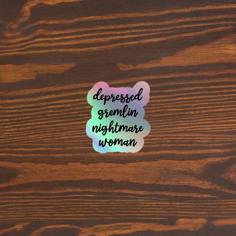 Depressed Gremlin Holo Sticker product image (5)