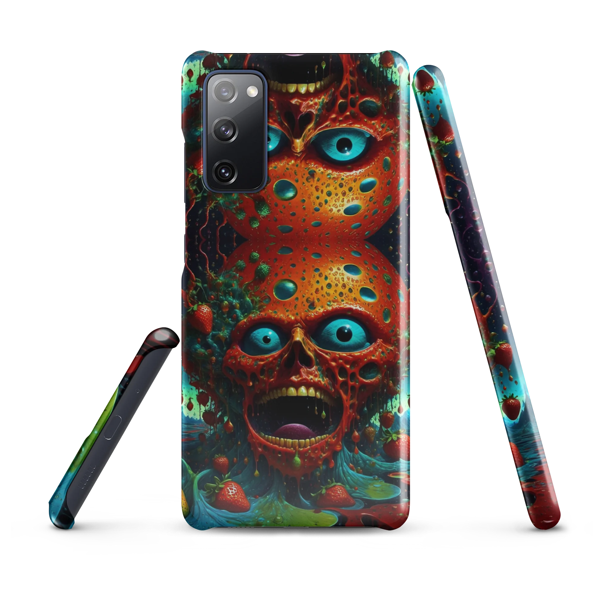 Surreal Strawberry Face Snap Case product image (5)