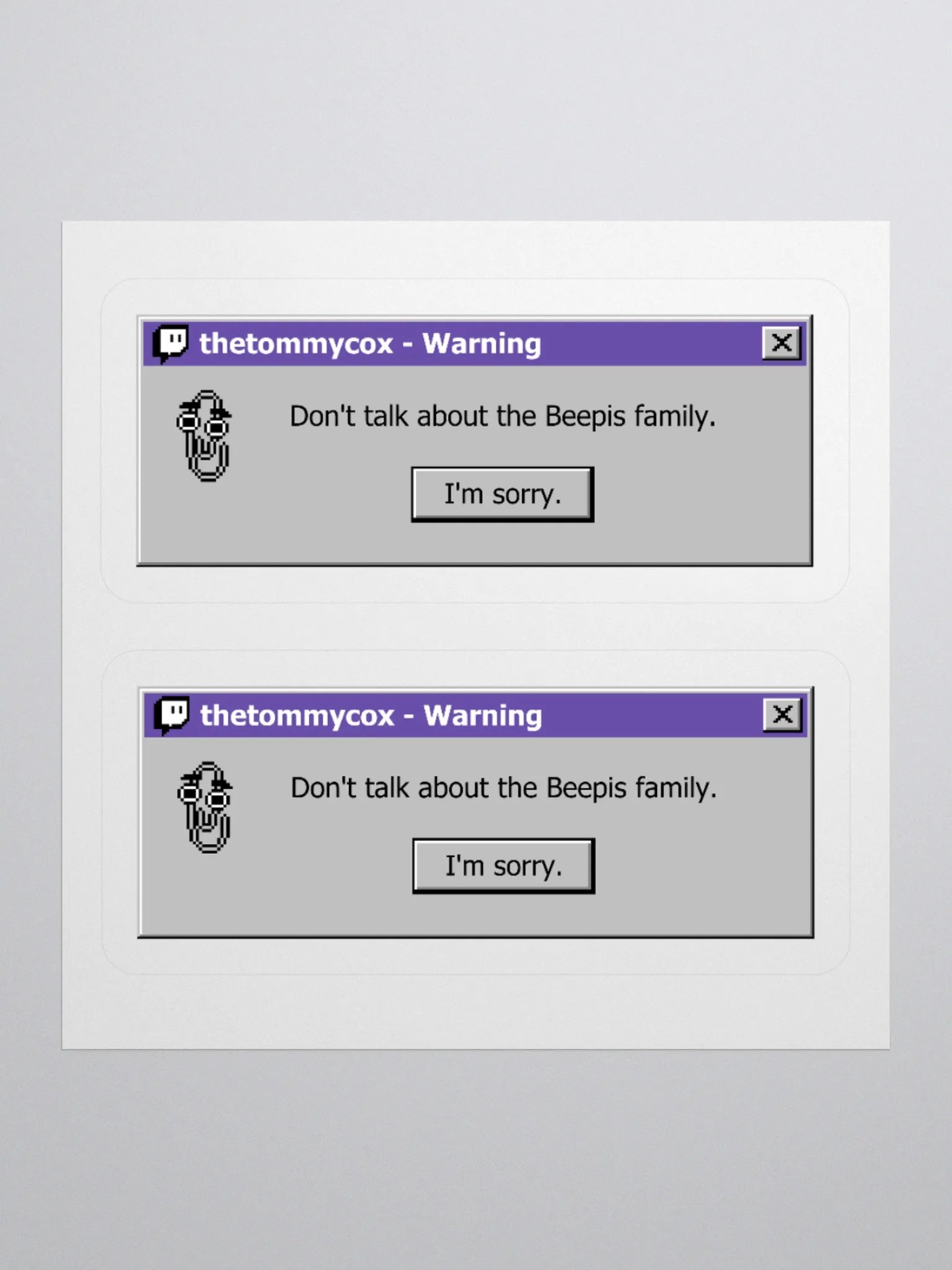 Warning Sticker product image (1)