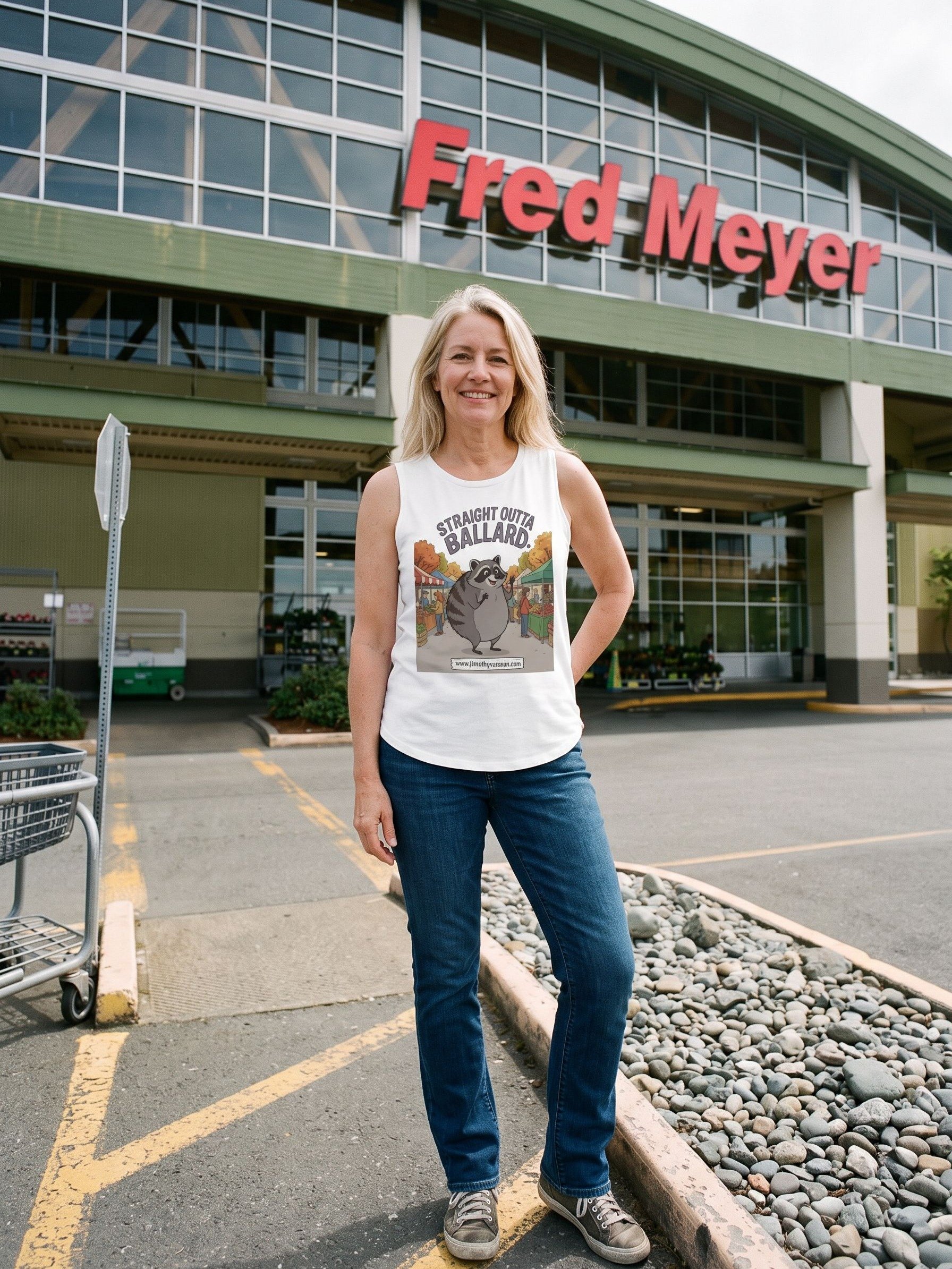 Straight Outta Ballard Bella Canvas women's muscle tank product image (1)