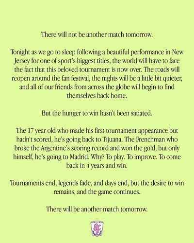 A poem about football.