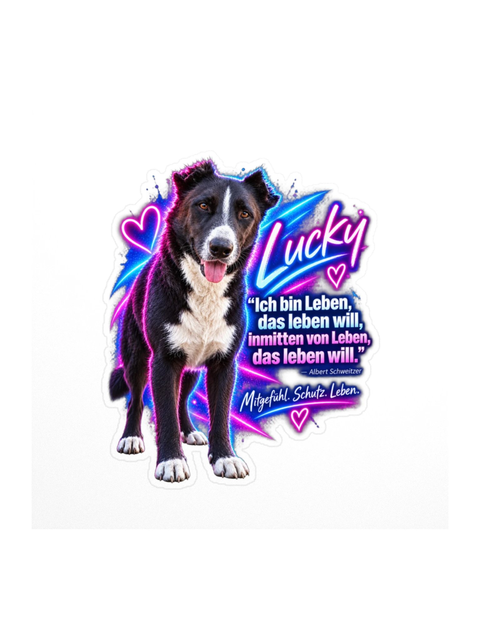 Lucky – Mitgefühl. Schutz. Leben. Sticker product image (1)