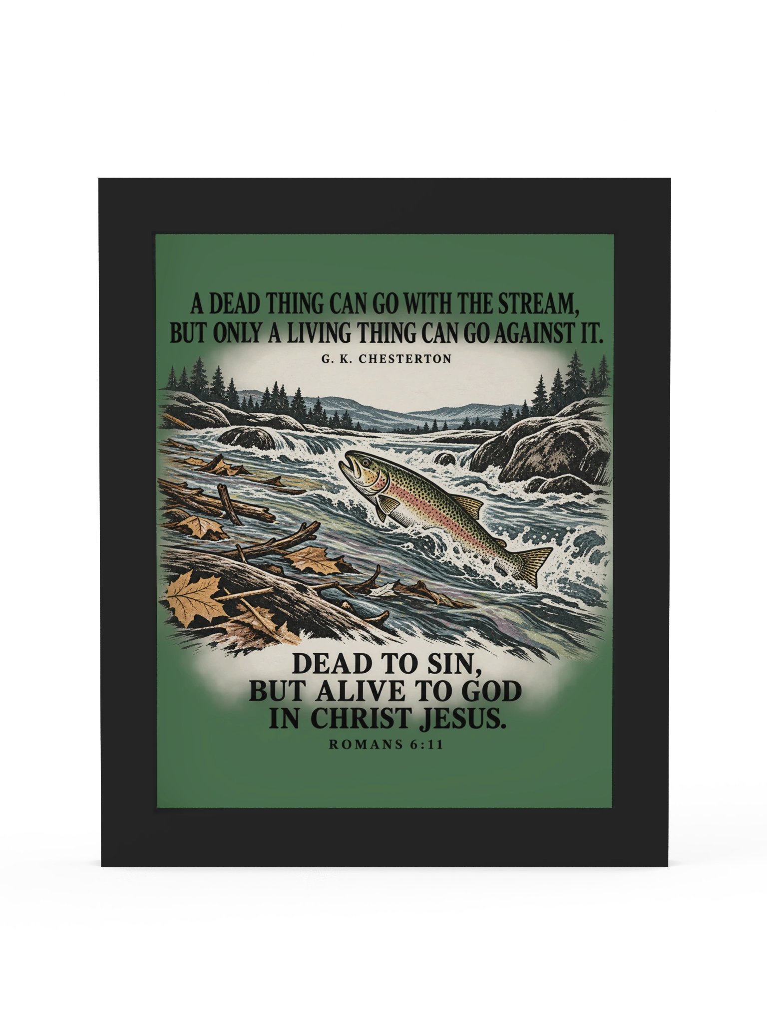 Swimming Upstream Framed Wall Art product image (1)