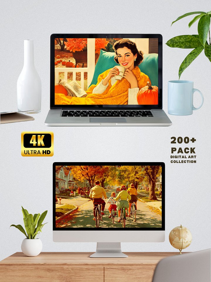 Cozy Autumn Days & Gentle Moments | 200+ Vintage-Style Digital Art Collection - Digital Download for Posters, Wallpapers & Decor product image (1)