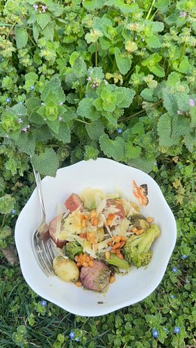 There usually aren’t ANY leftovers when I make Sheet Pan Wild Herb Gnocchi for my family, but I had a tiny bit yesterday, so ...