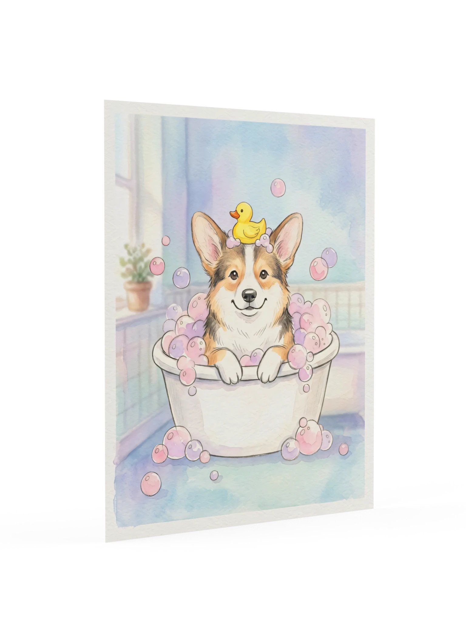 Bubble Bath Corgi Poster product image (16)