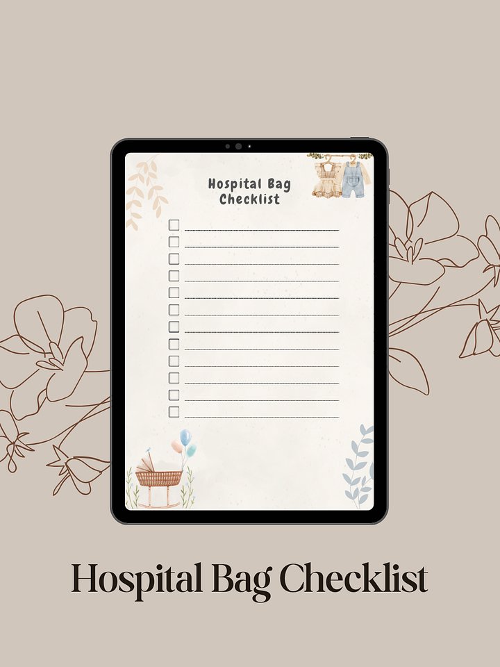 Hospital Bag Checklist for Mom, Baby & Labor product image (2)