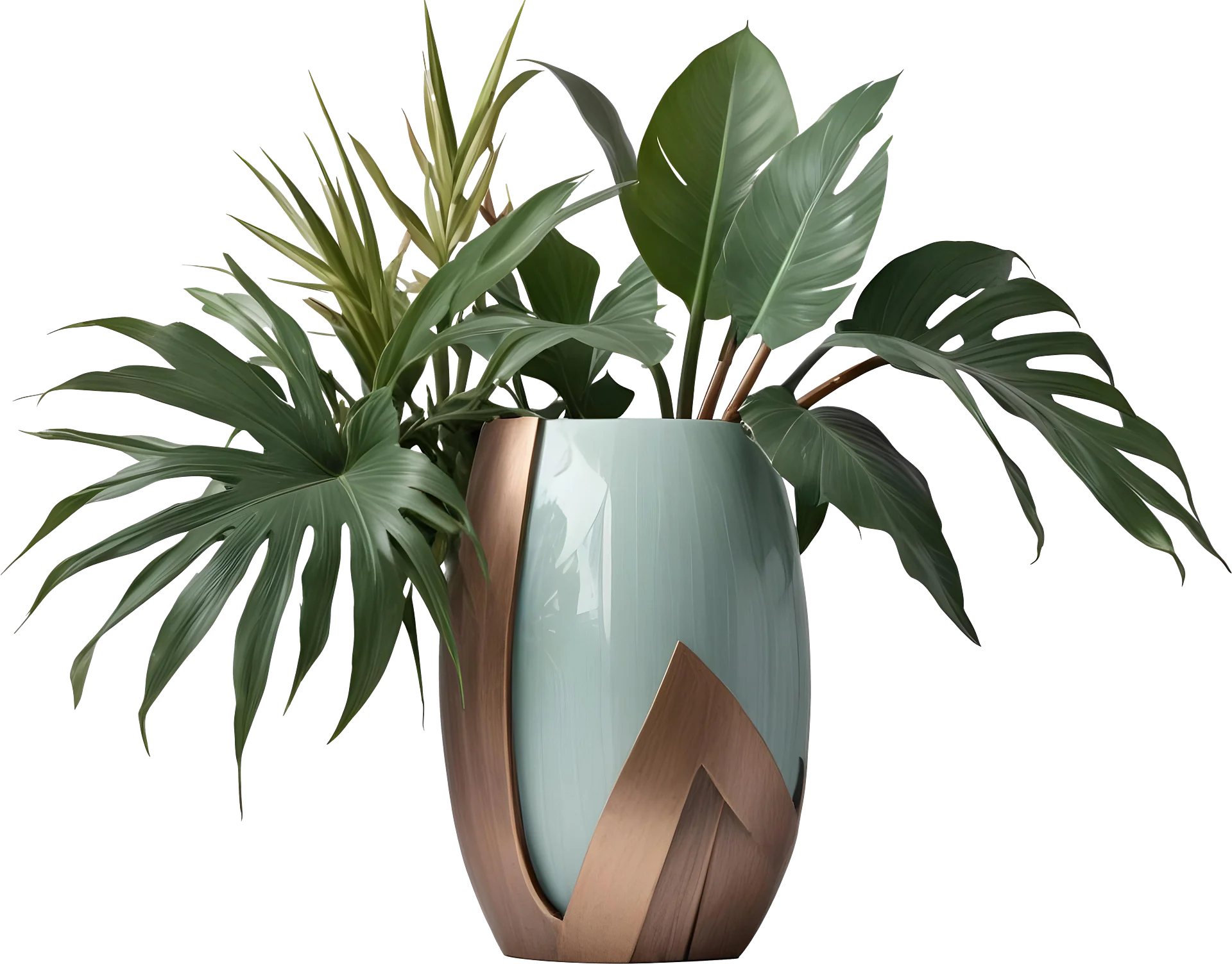 Art Deco Vase – Gatsby Grace Tropical Elegance PNG product image (1)