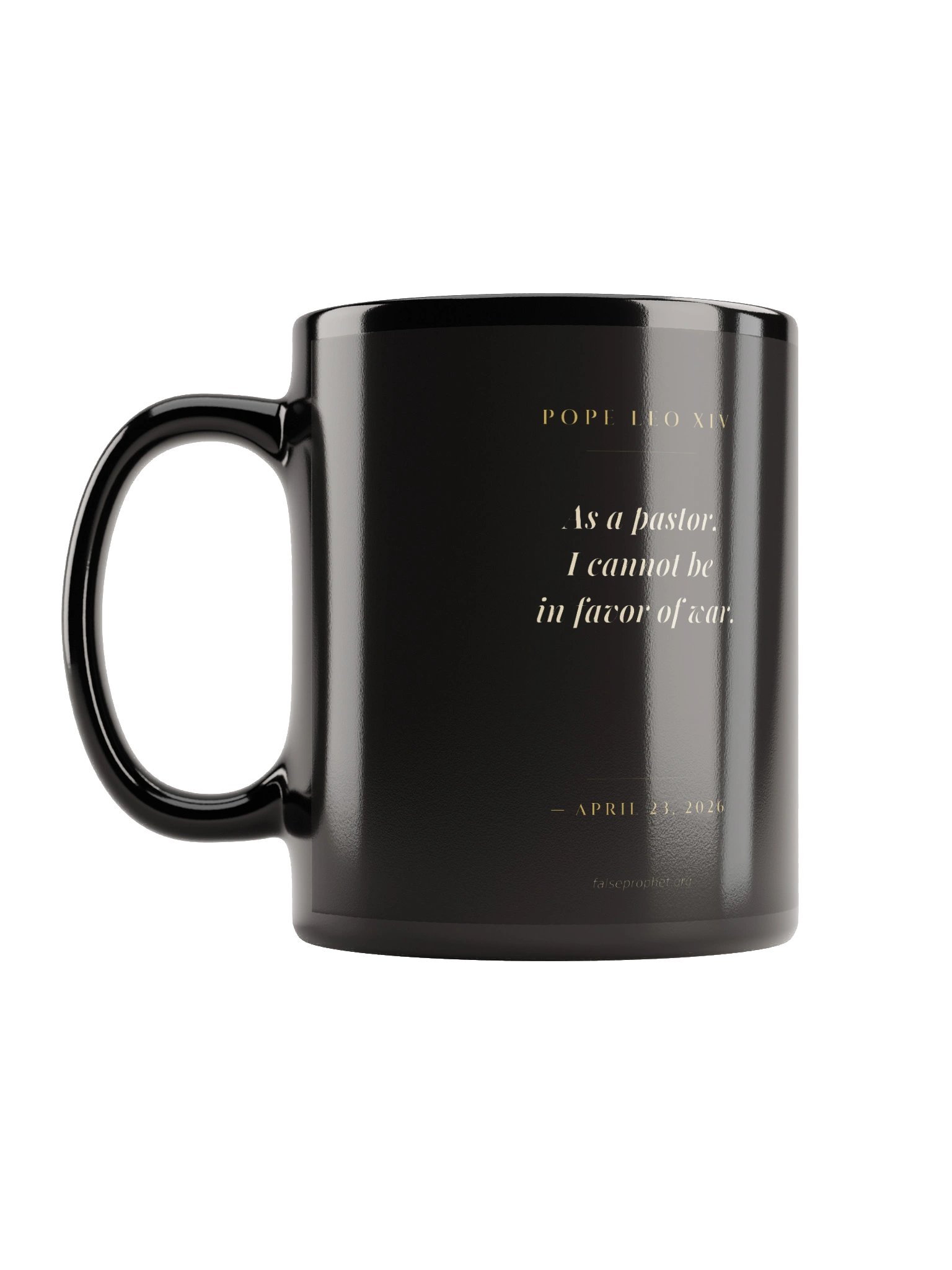 Pope Leo Mug (Black) product image (1)
