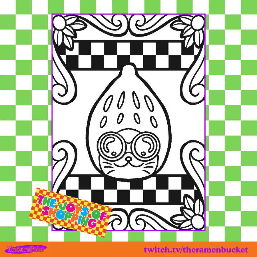 THE JOYS OF SHOPPING: PERISHABLE GOODS Coloring Book - Printable A4 product image (3)