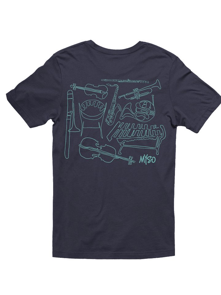 MYSO Blue Instrument Adult T-shirt product image (2)