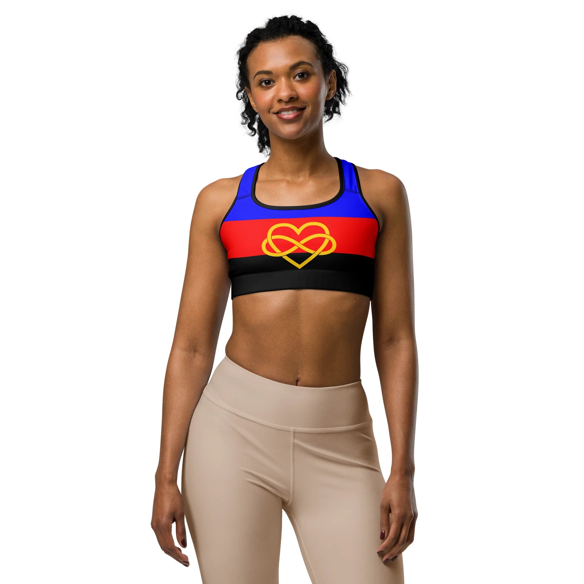 Polyamory Pride Flag Sports Bra product image (1)