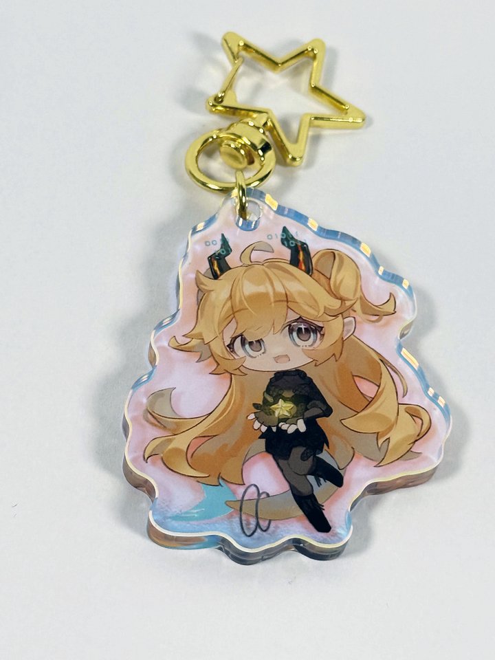 Acrylic Charm with Star-shaped keychain - Ayuki Akiba product image (1)