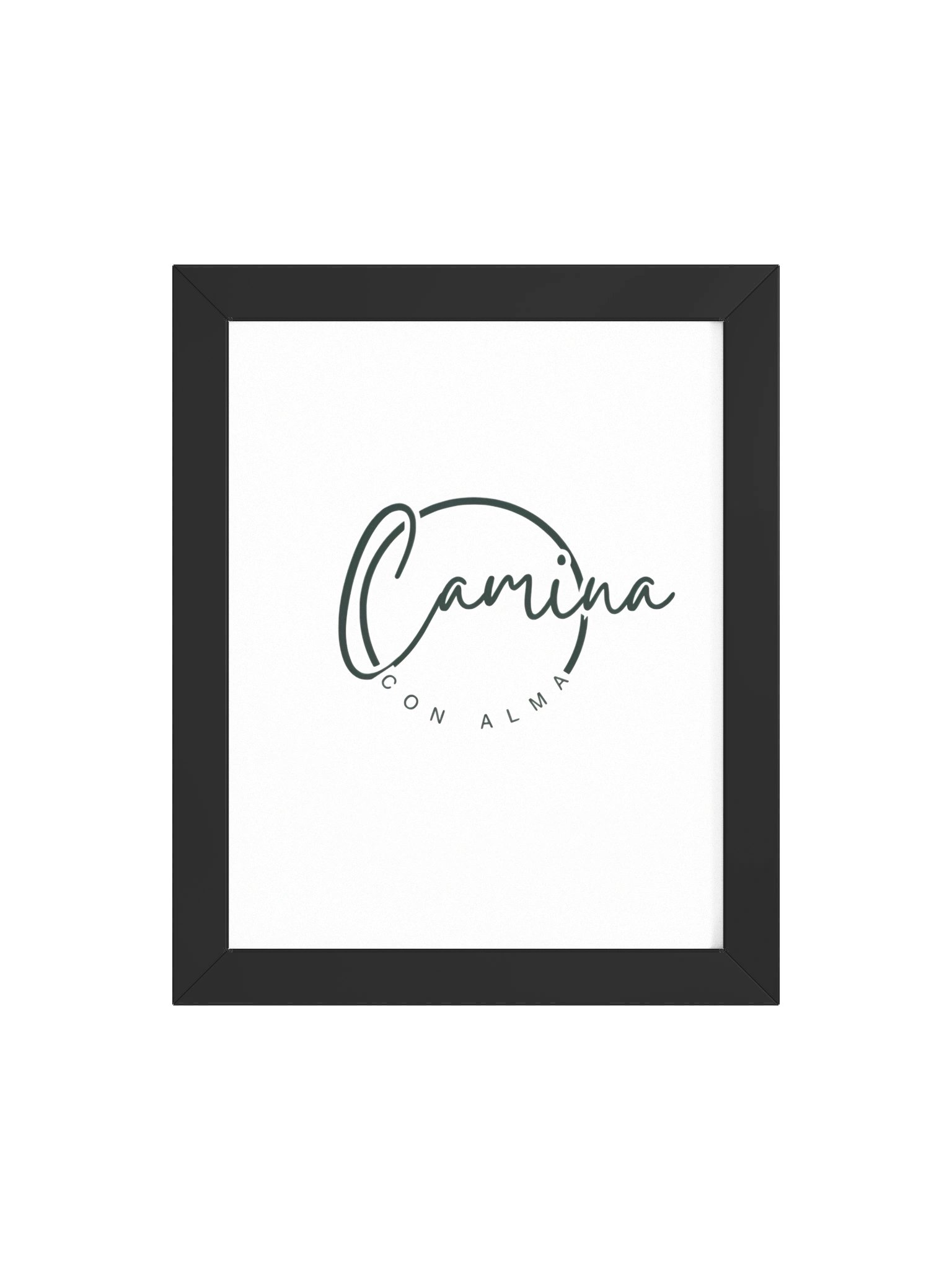 Camina con Alma Script Logo Framed Poster product image (4)
