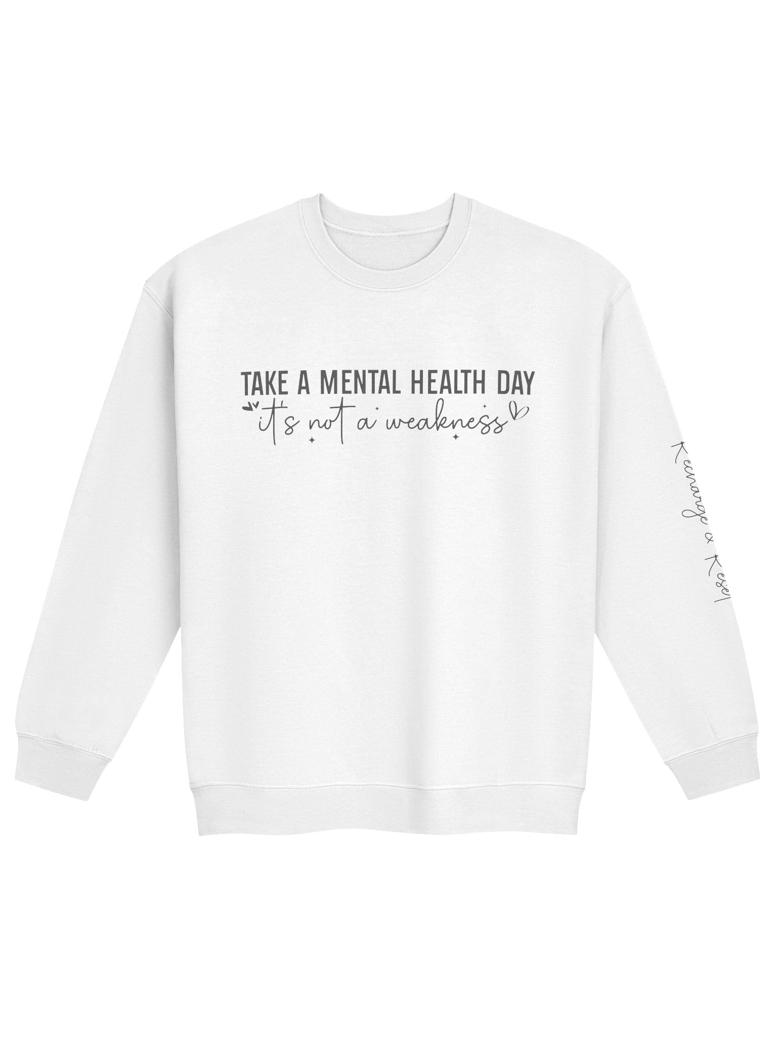 Take A Mental Health Day- It's Not Weakness Mental Health Awareness Sweatshirt product image (33)