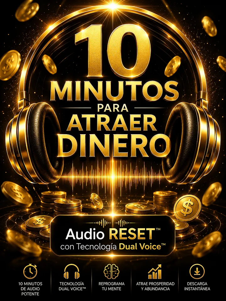 10 Minutos para Atraer Dinero — Audio RESET con Tecnología Dual Voice™ product image (1)