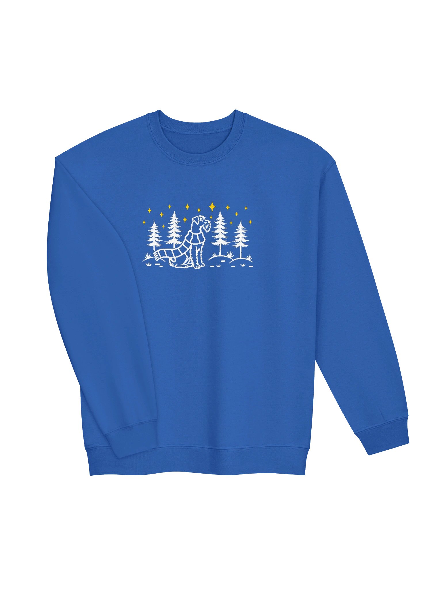 Airedale Terrier Winter/Christmas Line Art Design Embroidered Sweatshirt product image (35)